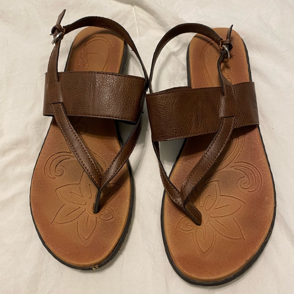B.O.C Sandals Sharin Brown Buckle Open Toe 10M